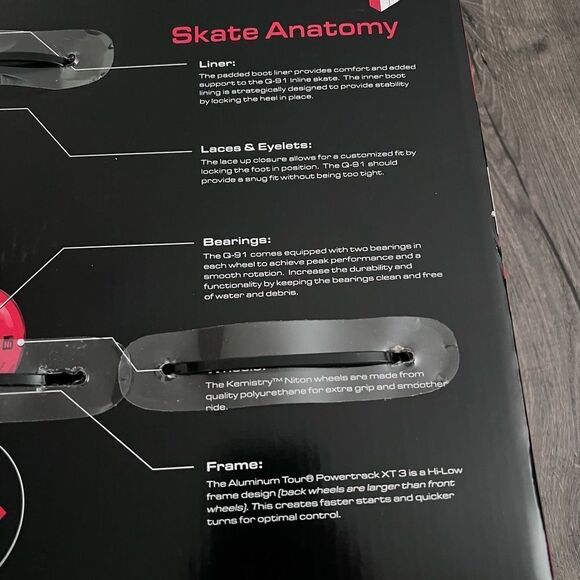 Tour Q91 Kids' Adjustable Inline and Roller Hockey Skates - Picture 2 of 6